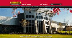 Desktop Screenshot of humbleconstruction.com